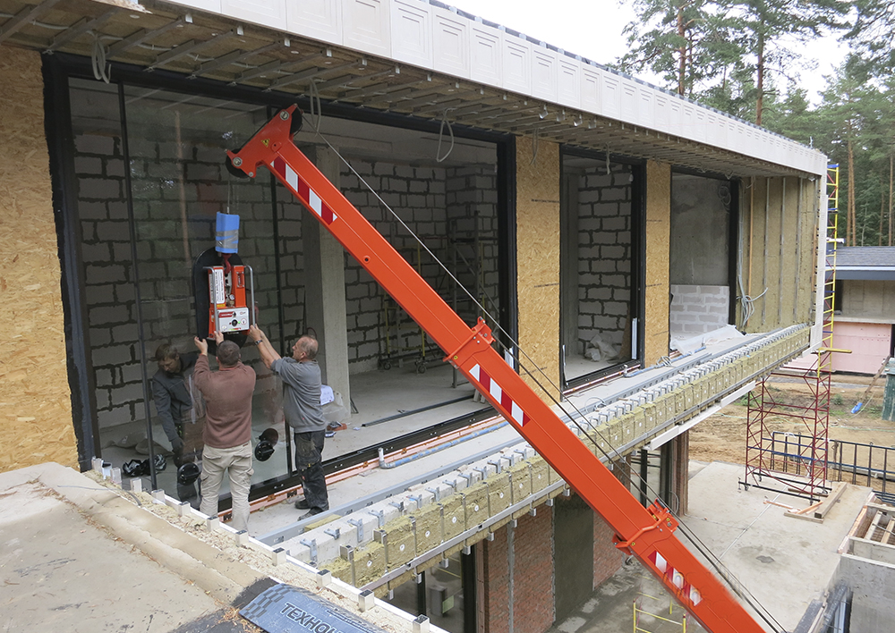 Остекление мини-краном