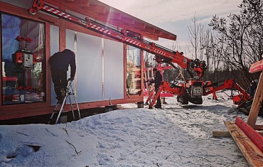 Мини-кран SPB 360 и вакуумный захват Arlifter GS-350